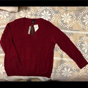 Never worn Cashmere red sweater
